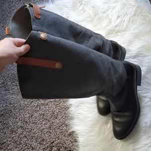 Super cute Sam Edelman two tone boots only worn twice size 9!